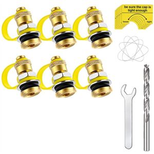 Tlily - Fuel Gas Can Vent Caps, 6 Pack Upgrade Kit, Used for All Tank Water Jug Enhances Flow