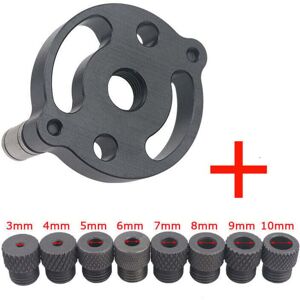 ZVD Guide de perçage pour chevilles, dispositif de positionnement pour perforateur en alliage d'aluminium (corps de positionnement + 8 jeux de forets)