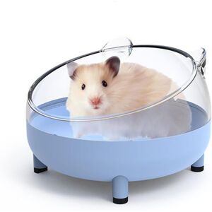Groofoo - Hamster Sand Bath Container, Large Sandbox Toilet Gerbil Batheoom, Tiny Chinchilla Dust Bathtub Sand Bath Box for Hamster Cage Accessories