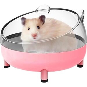 Groofoo - Hamster Sand Bath Container, Large Sandbox Toilet Gerbil Batheoom, Tiny Chinchilla Dust Bathtub Sand Bath Box for Hamster Cage Accessories