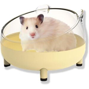 Groofoo - Hamster Sand Bath Container, Large Sandbox Toilet Gerbil Batheoom, Tiny Chinchilla Dust Bathtub Sand Bath Box for Hamster Cage Accessories