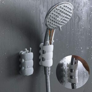 ZVD Handheld Shower Holder, 2 Pieces Wall Mount Bracket Silicone Suction Cup No Drilling Needed for Marble Glass Metal Ceramic