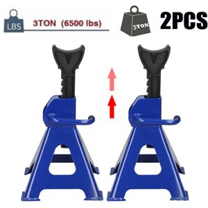 Dayplus - Heavy Duty 3Ton Axle Stands for Car Van 4x4 Caravan Garage Workshop Steel Robust