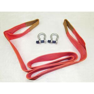 SECUREFIX DIRECT Heavy Duty Tow Strap 15 Ton 5 Metre with Shackles (15T 5M Recovery Towing Strop)
