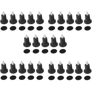 Tlily - High Profile Bell Glides Replacement for Office Chair Without Wheels and Bar Stool, Fixed Stationary Gliding Caster, 25 Pack