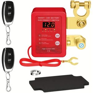 Tlily - Kill Switch 240A 12V Remote Battery Disconnect with Led Voltage Display Automatic Power Shut Off for Auto
