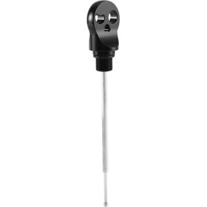 Tlily - Motorcycle Engine Oil Dipstick Drain Screw Plug with Key Tool for vespa Sprint Primavera 125 150(Black)