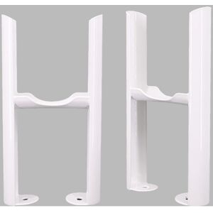 NRG - Floor Mounting Radiator Leg Kit for Traditional 3 Bar Radiator White