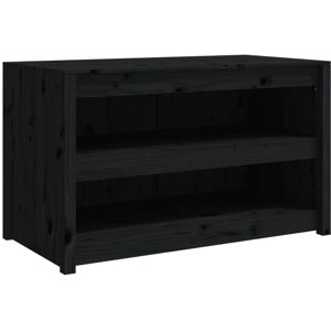 Vidaxl - Outdoor Kitchen Cabinet Black 106x55x64 cm Solid Wood Pine