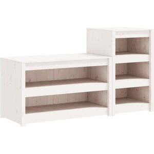 Vidaxl - Outdoor Kitchen Cabinets 2 pcs White Solid Wood Pine