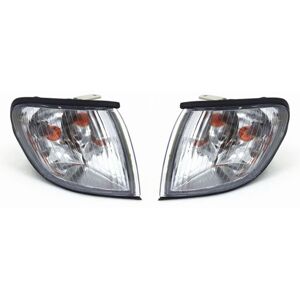 Tlily - Pair Headlight Corner Light Turn Signal Indicator Lamp For H1 Starex 1995-2005 White