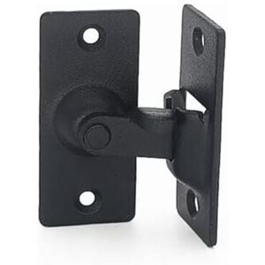 ZVD - Pieces 90 Degree Stainless Steel Door Lock Warehouse Door Right Angle Lock Flip Door Lock Arch Door Lock Special Door Lock (Black)