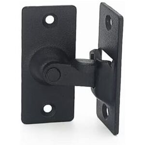 ZVD Pieces 90 Degree Stainless Steel Door Lock Warehouse Door Right Angle Lock Flip Door Lock Arch Door Lock Special Door Lock (Black)