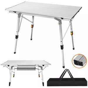 DAYPLUS Portable Roll-up Aluminium Folding Picnic Table Outdoor BBQ Party w/ bag - 3ft