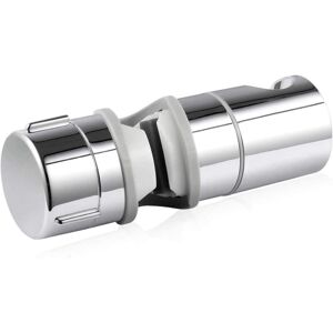 ZVD Replaceable Handheld Shower Holder, Shower Head Holder, Adjustable Diameter, Chrome abs (Gray)