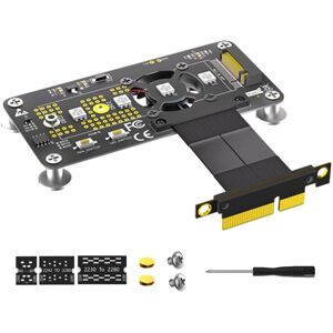 Tlily - Riser Card M.2 M-Key nvme ssd to PCIe x4 Extension Cable a