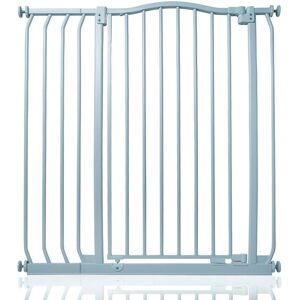 Safetots - Extra Tall Curved Top Safety Gate, 89cm - 98cm, Matt Grey, Extra Tall 100cm in Height, Pressure Fit Stair Gate