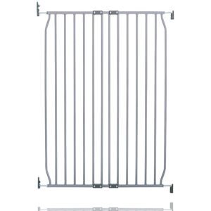 Safetots - Extra Tall Eco Screw Fit Baby Gate, Grey, 80cm - 90cm, Extra Tall Gate 100cm in Height, Stair Gate for Baby