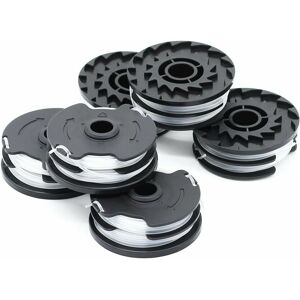 Mumu - Set of 6 replacement line spools for lidl Parkside prta 20-Li A1, B2, C3, prt 550 A1, A3, prt 300 A1-2 x 4m 1.6mm cordless brush cutter