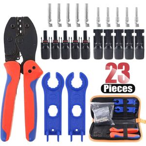 Memkey - Solar Crimping Tools, 23pcs Crimping Tool Set MC4 Solar Cable Connector 2.5-6mm² Solar Crimping Tools for Solar Panel pv Cable