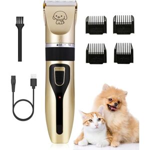Memkey - Professional Dog Hair Clipper, Pet Hair Trimmer, Hair Clipper with usb Cable, Rechargeable and Quiet, for Large/Long/Short/Curly Dogs and