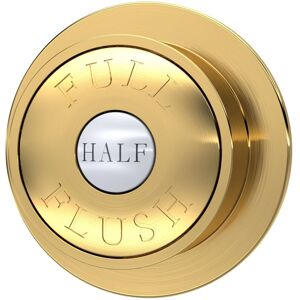 BALTERLEY Traditional Dual Flush Push Button - 72mm - Brushed Brass