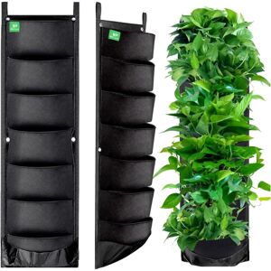 Tonchean - Transform Your Space with Upgraded Hanging Planters - 2 Pack 7 Pockets Vertical Wall Planters for Indoor and Outdoor Use - Perfect for