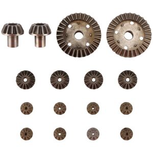 Tlily - Upgrade Metal Gear 30T 16T 10T Differential Driving Gears for 144001 12428 12429 12423 rc Car Spare Parts,16 Pcs