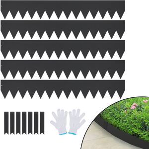 MOPHORN VEVOR Steel Landscape Edging, 6-pack Steel Garden Edging Borders, 40