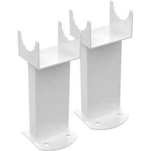 NRG White Floor Mounting Feet Legs for Flat Panel Central Heating Designer Radiator
