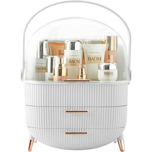 Linghhang - White)Multifunctional Makeup and Skin Care Products Storage Box Finishing Box for Bedroom Bathroom