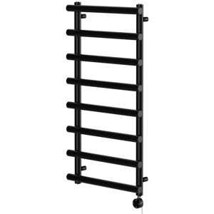 Wholesale Domestic - Finley Colore Matt Black 1150mm x 600mm Designer Digital Thermostatic Electric Heated Towel Rail
