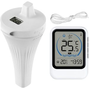 Ikodm - Wireless Pool Thermometer IP68 Floating with Temperature Sensor - lcd Display - Wireless Digital Thermometer for Swimming Pool, Aquarium,