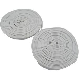 Securefix Direct - X2 12M White Caravan Awning Kit Rail Protector Strip - Universal 24 Metre Keder Kador