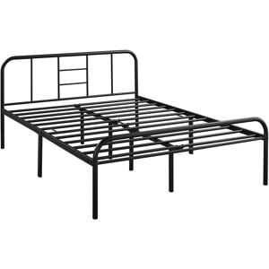 5ft King Metal Bed Frame Iron Bed Foundation,Black - Yaheetech