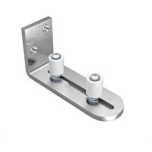 Flyme - ymyny Adjustable Floor Guide Wall/Door Bottom Guide For Sliding Wooden Door Stainless Steel