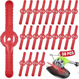 ZVD-50 Plastic Grass Trimmer Blades, 135mm Replacement Blades for Cordless Lawn Mower, Lawn Mower Cutting Blades, Tool for Lawn, Garden, Orchard,