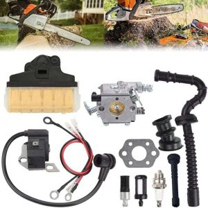 ZVD Carburateur pour Stihl MS210 MS230 MS250 021 023 025 tronçonneuse, remplacer pour Walbro WT-286 Carb 1123-120-0605, avec Bobine d'allumage de Filtre