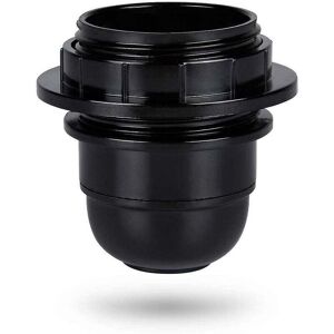 ZVD-E27 screw socket black - E27 lamp socket plastic ring - E27 bulb socket - E27 bulb socket holder for ceiling and pendant lamp - E27 bulb socket