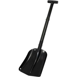ZVD-Foldable Snow Shovel Aluminum Alloy Telescopic Snow Shovel Outdoor Use Snow Shovel for Car Camping Garden (Black)