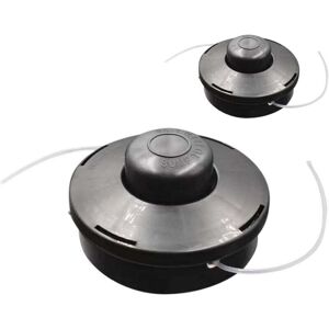 ZVD - Lot de 2 têtes de rechange universelles pour débroussailleuse à essence à double ligne M10 x 1,25 (noir)