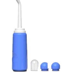 ZVD-Portable Bidet, 500ML Travel Bidet Bottle for Postpartum Care Handheld Bidet Sprayer with Nozzles for Outdoor Camping Personal Toilet Personal