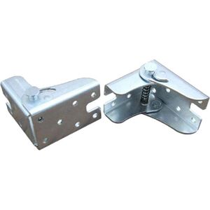 ZVD-Self-locking folding bracket for folding legs, folding worktop, folding kitchen table (2 silver)