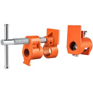 TLILY 1 Pack 1/2 Inch Pipe Clamps, Fits with 1/2in Tube,Suitable for Woodworking Assembly or Cuttings, Wood Clamps TLILY 1 Pack 1/2 Inch Pipe Clamps, Fits with 1/2in Tube,Suitable for Woodworking Assembly or Cuttings, Wood Clamps