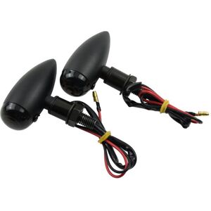 Linghhang - 1 Pair (Black Shell) Motorcycle Turn Signals Metal Indicator Lights Mini Amber Bulb Universal Blinkers Light Lamp Linghhang - 1 Pair (Black Shell) Motorcycle Turn Signals Metal Indicator Lights Mini Amber Bulb Universal Blinkers Light Lamp