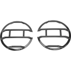 GROOFOO 1 Pair Front Headlight Guards Protector Cover Exterior Headlamp Frame Protector Replacement for Bronco 2 4 Door 2021 to 2024 Carbon Fiber Style GROOFOO 1 Pair Front Headlight Guards Protector Cover Exterior Headlamp Frame Protector Replacement for Bronco 2 4 Door 2021 to 2024 Carbon Fiber Style