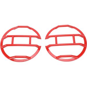 GROOFOO 1 Pair Front Headlight Guards Protector Cover Exterior Headlamp Frame Protector Replacement for Bronco 2 4 Door 2021 to 2024 Red GROOFOO 1 Pair Front Headlight Guards Protector Cover Exterior Headlamp Frame Protector Replacement for Bronco 2 4 Door 2021 to 2024 Red