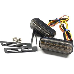 Tlily - 1 Pair Motorcycle Indicator Lights led Flowing Turn Signal Indicators Running drl Light Dynamic Amber+ Red Blinker Tlily - 1 Pair Motorcycle Indicator Lights led Flowing Turn Signal Indicators Running drl Light Dynamic Amber+ Red Blinker