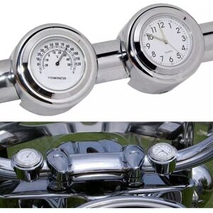 LINGHHANG 2pcs(Whitening time+Whitening temperature)Motorcycle Watch Clock Thermometer Motorcycle 22-25MM Handlebar Mount Dial Clock Watch Thermometer Temp LINGHHANG 2pcs(Whitening time+Whitening temperature)Motorcycle Watch Clock Thermometer Motorcycle 22-25MM Handlebar Mount Dial Clock Watch Thermometer Temp