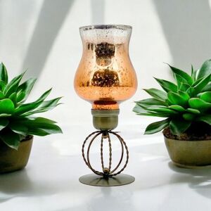 10 Inch Candle Holder - L14 x W14 x H31 cm - Gold 10 Inch Candle Holder - L14 x W14 x H31 cm - Gold